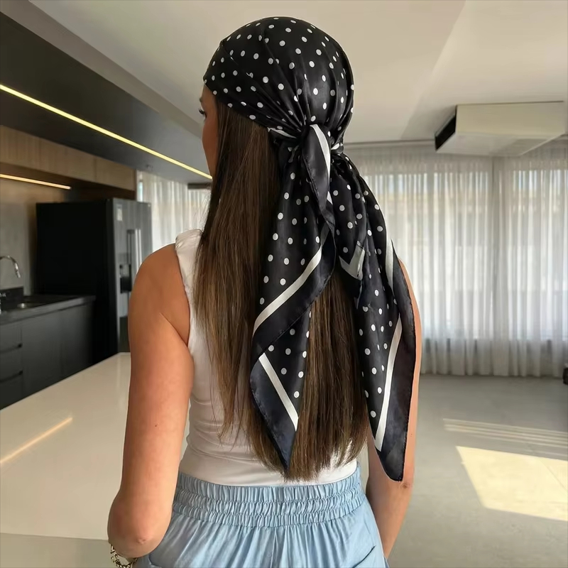 Head Wrap Turban - 2026 Syal Persegi Motif Titik Baru