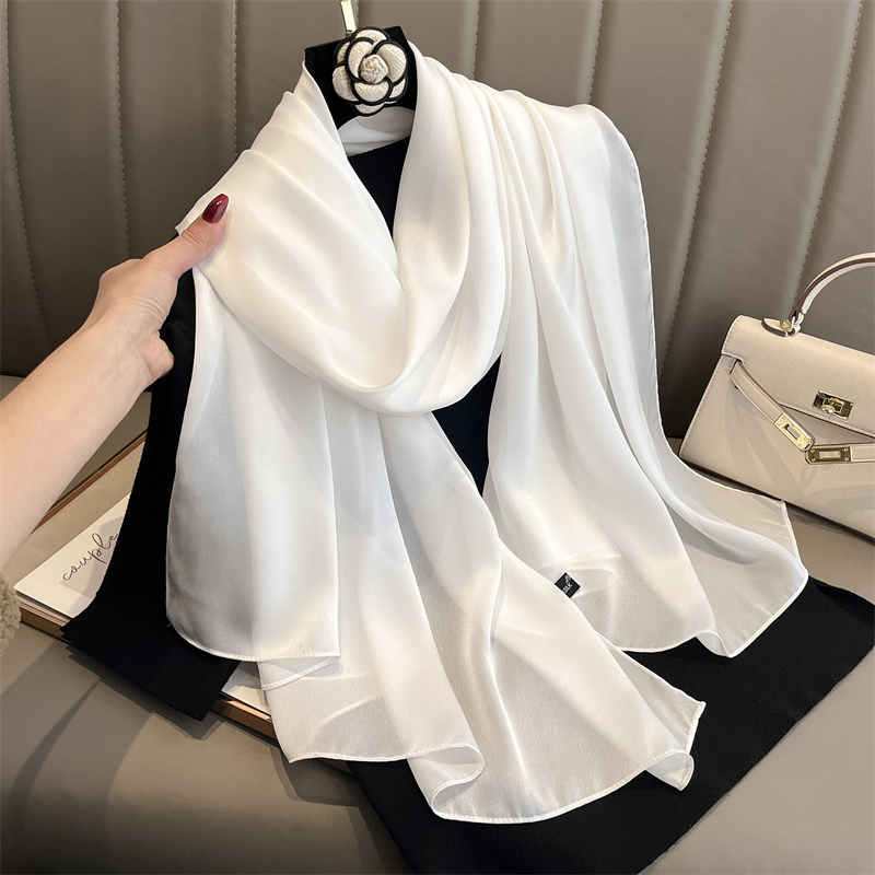 Silk Neck Scarf - 2024 merek mewah musim semi besar