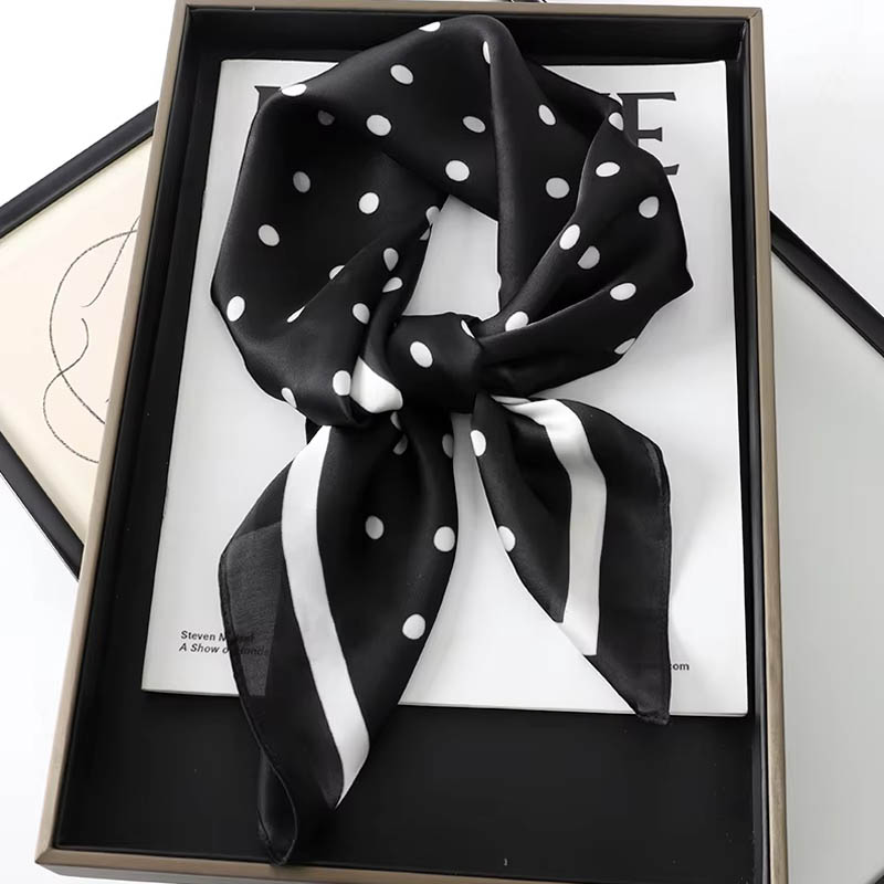 Head Wrap Turban - Syal Segi Empat Sutra Wanita Mewah,