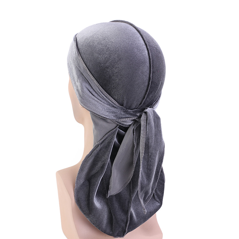Uniseks Pria Wanita Beludru Du - Bandana Doo Rag ulasan dan harga