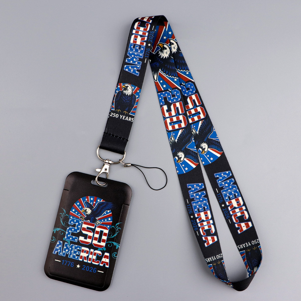 Tali Gantung Berpola Bendera A - Lanyard Badge Holder ulasan dan harga