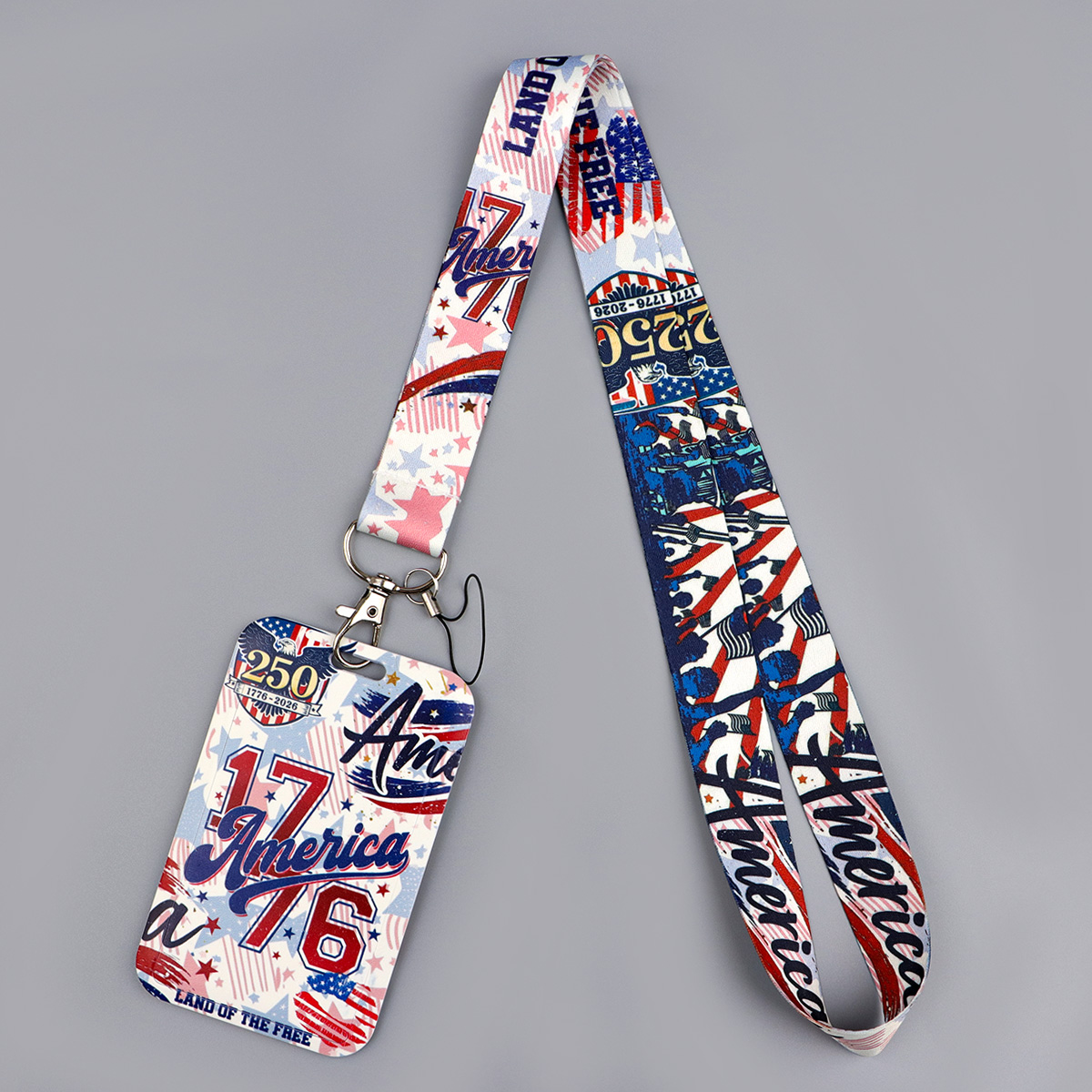 Tali Gantung Berpola Bendera A - Lanyard Badge Holder ulasan dan harga