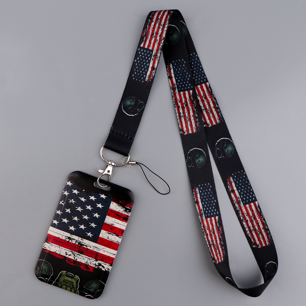 Tali Gantung Berpola Bendera A - Lanyard Badge Holder ulasan dan harga