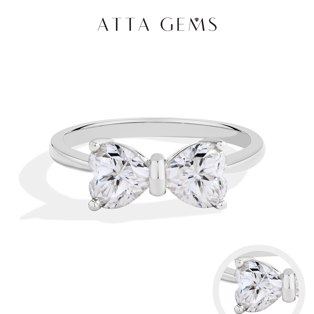 ATTAGEMS Cincin Moissanite Per - Tie Clip Silver ulasan dan harga