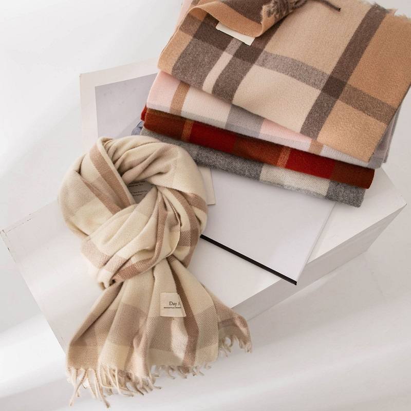 syal leher tebal dengan motif  - Infinity Scarf Knit ulasan dan harga