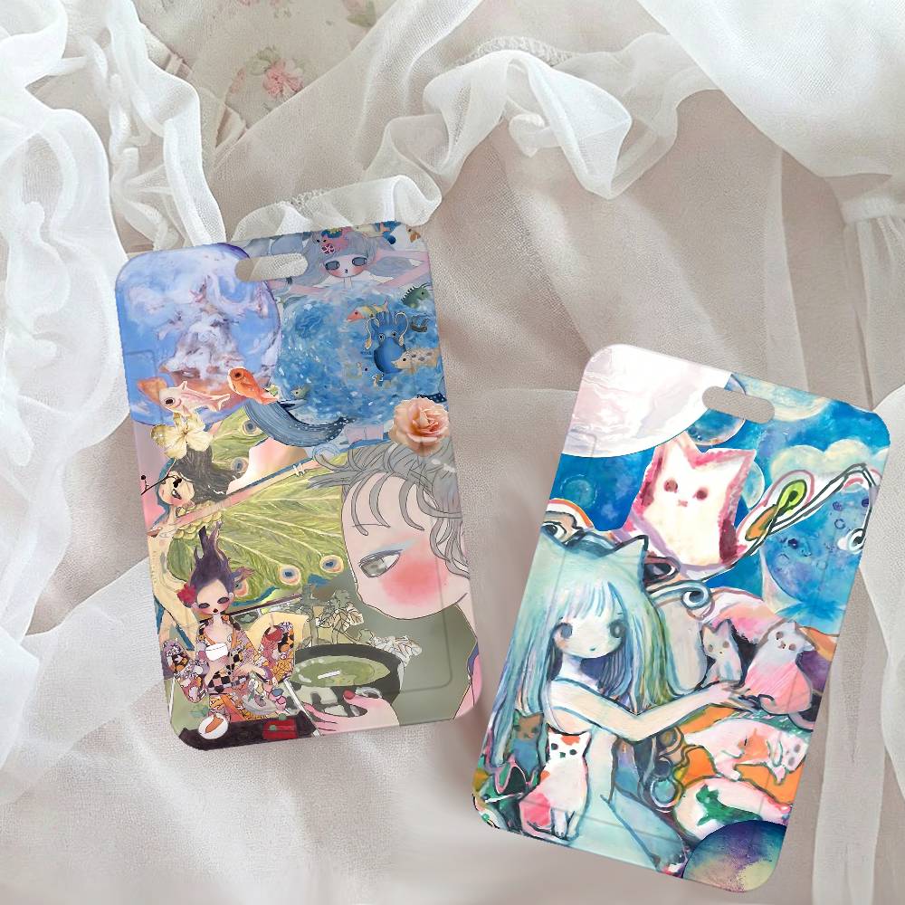Aya T-Takano Tempat Kartu Seni - Lanyard Badge Holder ulasan dan harga